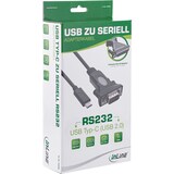 thumbnail of InLine® USB zu Ser, Adapterkabel, USB-C an 9pol Sub D Stecker, mit 9-25pol Adap.