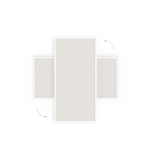 thumbnail of ALLboards Tableau blanc en liège 80×40 cm cadre en bois laqué BLANC