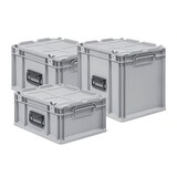 thumbnail of PROREGAL 5x Eurobox NextGen Portable | HxBxT 33,5x30x40cm | 30 Liter | Eurobehälter, Transportbox, Transportbehälter, Stapelbehälter