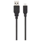 thumbnail of Renkforce USB-Kabel USB 2.0 USB-A Stecker, USB-Micro-B Stecker 2.00 m Schwarz RF-6830432