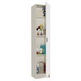 thumbnail of Armadio Armadietto Multiuso A Colonna con 1 Anta e 4 Ripiani Ingresso Camera da Letto Bagno Design Moderno Minimal Modulare 180 x 37 x 37 cm Bianco