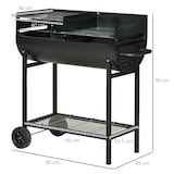 thumbnail of Outsunny Barbecue in Acciaio con 2 Griglie Indipendenti 90x45x96cm