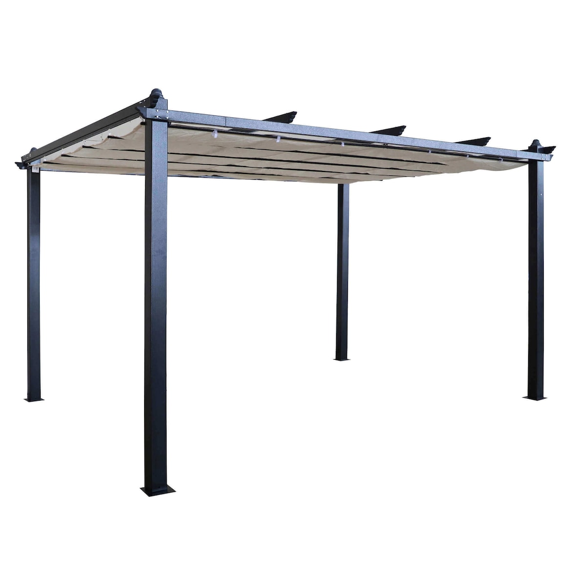 ARON gazebo da giardino 3x4 in alluminio colore Antracite