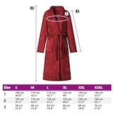 thumbnail of vidaXL Bademantel ohne Kapuze Bordeauxrot S Flanell