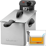 thumbnail of Clatronic FR 3586 Freidora Eléctrica, 3 L, Caja, Tapa y Resistencia Acero Inox., Desmontable, Termostato Regulable, 2000W, Argento