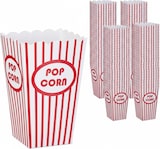 thumbnail of Relaxdays Popcorntüten, 100er Set, gestreift, Retro-Optik, Kino, Filmabend Zubehör, Pappe, Popcornbehälter, rot/weiß