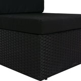 thumbnail of vidaXL 3-delige Loungeset poly rattan zwart