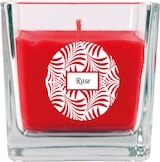 thumbnail of Duftkerze im Glas - Duft-Schriftzug Viereck - 8cm x 7,5cm - Rose