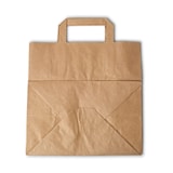 thumbnail of greenbox - Tragetaschen aus Recyclingpapier L, 26 x 17 x 25 cm, braun, breiter Boden  , 250 St.