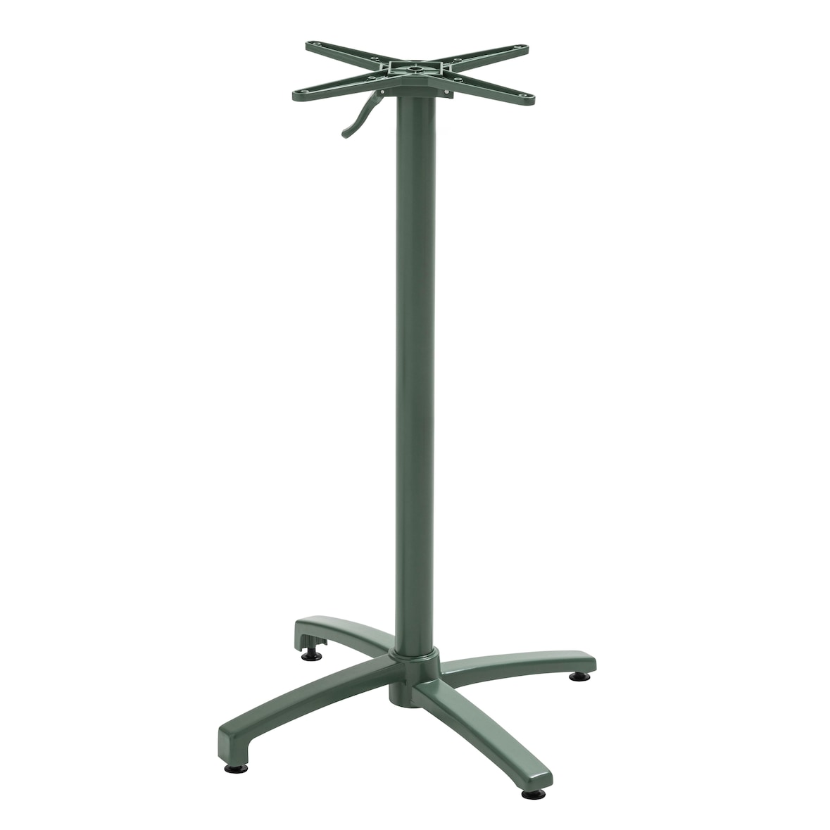 Fuß für Kipptisch 108 cm aus dunkelgrünem Aluminium Klipo
