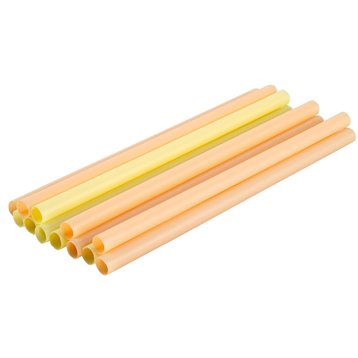 Set van 12 kleurrijke plastic rietjes, 20 cm, Fackelmann Zomerfeest