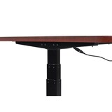 thumbnail of Escritorio HWC-D40, mesa de ordenador, regulable eléctricamente en altura 160x80cm 53kg MVG ~ cerezo, negro