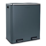 thumbnail of Les Collectors N°906 Pattumiera a pedale da 60 L, 2 scomparti 30 L, Cestini estraibili, Raccolta differenziata, Chiusura silenziosa,Blu-grigio