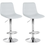 thumbnail of 2er Set Barhocker Lex Kunstleder weiß/Metall in Chromoptik