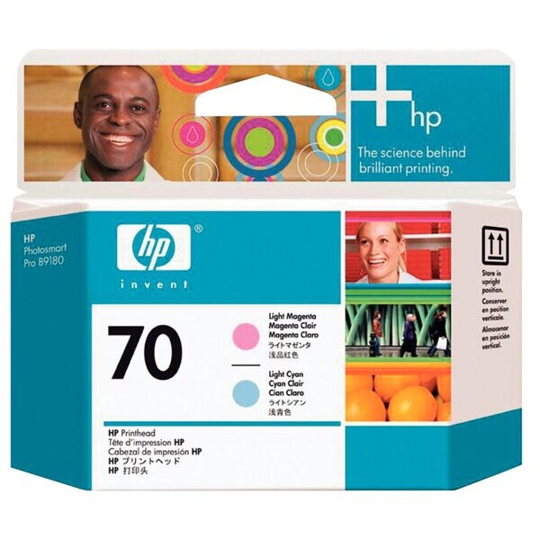 Cabezal de impresión 70 luz magenta y luz cian para Designjet Z2100, Z3100, Z3200