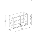 thumbnail of Vitrine d exposition murale verre