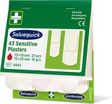thumbnail of 60 Sets `Cederroth` Salvequick Sensitive Pflaster (43 Stück) weiss