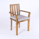 thumbnail of Pacote 2 unidades - Almofada para cadeiras de exterior. Cor pedra, hidrorrepelente e removível. Tamanho: 44x44x5 cm