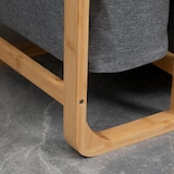 thumbnail of HOMCOM Cesto Portabiancheria con 3 Scomparti in Tessuto e Bambù