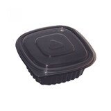 thumbnail of FHC - 500Pcs - Cassolette carré noire micro-ondable  137x137mm H45mm 400ml