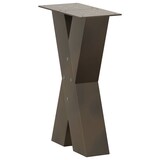 thumbnail of vidaXL Couchtischbeine X-Form 2 Stk. Naturstahl 38x(42-43) cm Stahl