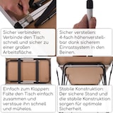 thumbnail of Multifunktionstisch, 3-teilig, Alu, 3 x 100 cm x 60 cm, Tapeziertisch, pro Tisch 4-fach höhenverstellbar, Raburg Olli