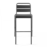 thumbnail of Chaise haute de terrasse en métal anthracite - Oviala