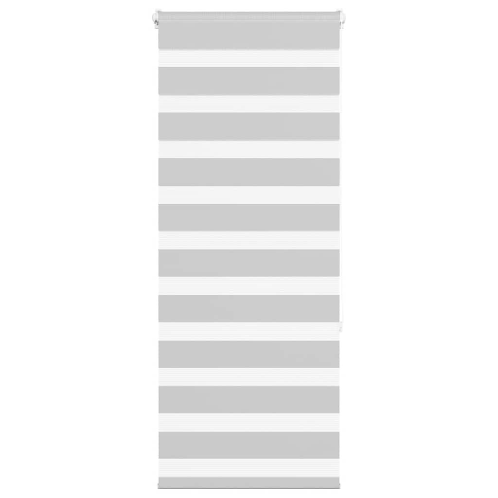 vidaXL Doppelrollo Hellgrau 60x150 cm Stoffbreite 55,9 cm Polyester