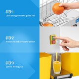 thumbnail of Royal Catering Orangenpresse - elektrisch - halb automatisch - 120 W - 20 Orangen/min -