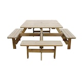 thumbnail of Rowlinson Table de pique-nique carrée en bois