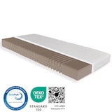 thumbnail of Matratze 100x200 cm, Höhe 18cm,  hochwertiger Bezug aus GREENFIRST Doppeltuch, Kaltschaummatratze 100x200, Härtegrad H5 - bis 150kg, atmungsaktiv