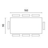 thumbnail of Spike - Fester Tisch (160 x 76 H cm) in schwarzer Esche