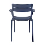 thumbnail of Lot de 4 fauteuils de terrasse en plastique bleu pacific