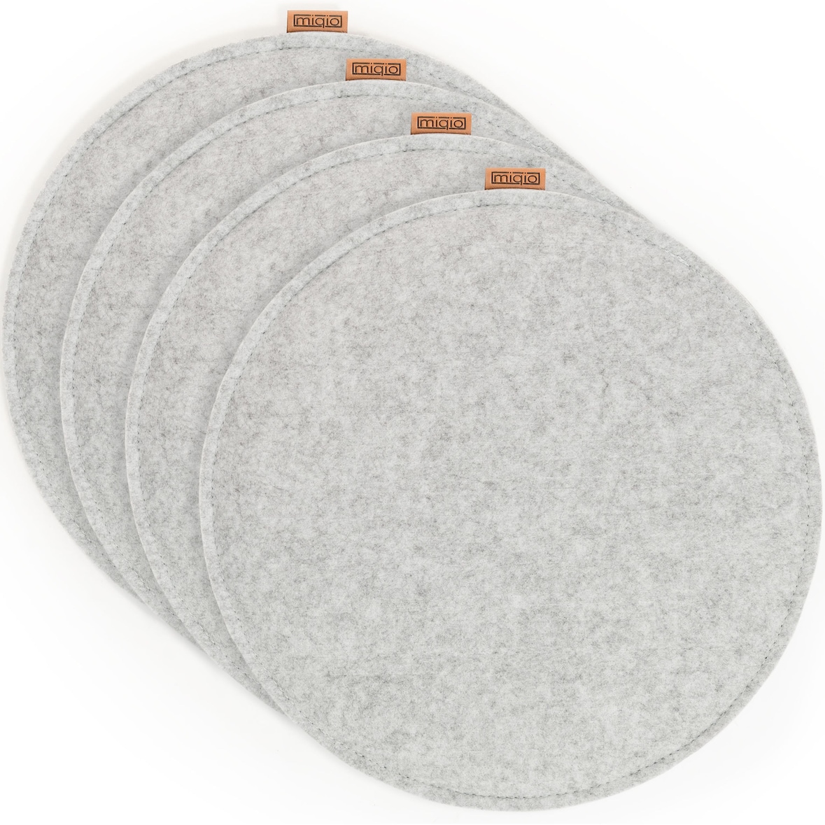 4 er Set Sitzkissen  4 Sitzauflage mit Antirutschnoppen  Ø 35 cm
