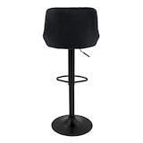 thumbnail of ML-Design Barhocker 4er-Set Schwarz – höhenverstellbare Drehstühle aus Samt mit Rückenlehne und Fußstütze, gepolstert, 360° drehbar, modern für Küche