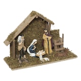 thumbnail of Crèche de Noël lumineuse 5 microLED avec 7 Santons