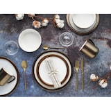 thumbnail of CreaTable Modern Industrial Weiss-gold Kombiservice 8-tlg Steinzeug