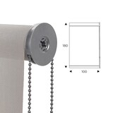 thumbnail of Rocada cortina enrollable 100cm largo x 180cm alto  - cortina color perla lino con mecánico gris