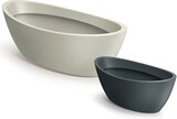 thumbnail of WellHome - Blumentopf aus Rotationsgeformtes Polyethylen 16L 60x28x20cm in farbe Sandweiß - Aria Oval