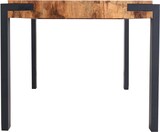 thumbnail of Décoshop26 - Esstisch im Industriedesign 140 x 80 cm MDF dunkle Eiche und Metall 04_0008561