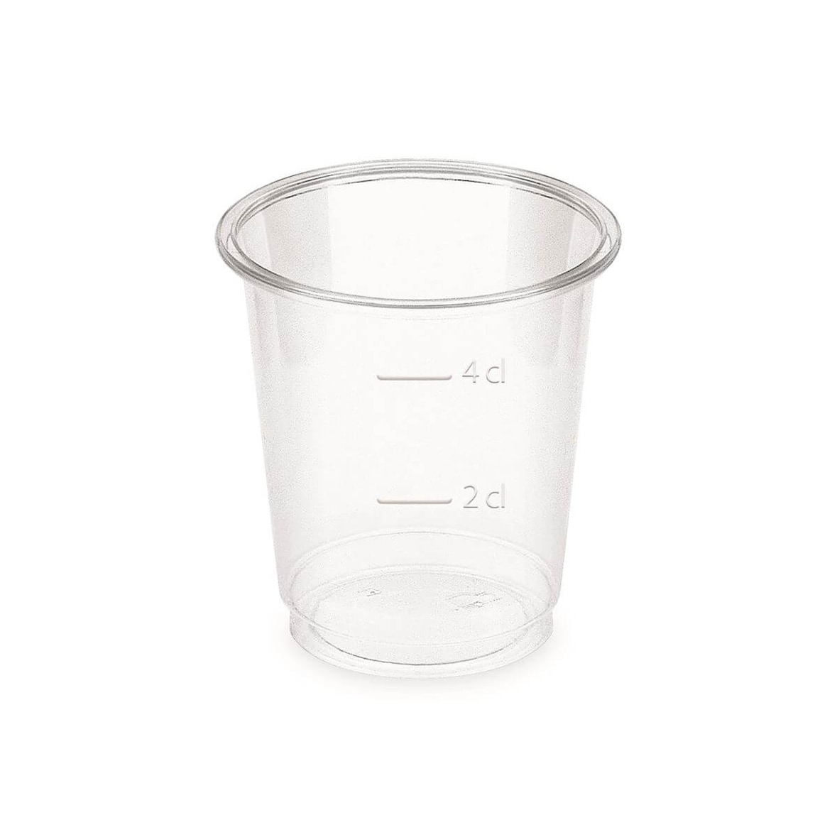 800x Schnapsglas, PLA, transparent, 2cl/4cl