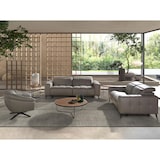 thumbnail of Angel Cerdá 3-zits relaxsofa in grijs leer 6210C 216 x 110 x 98