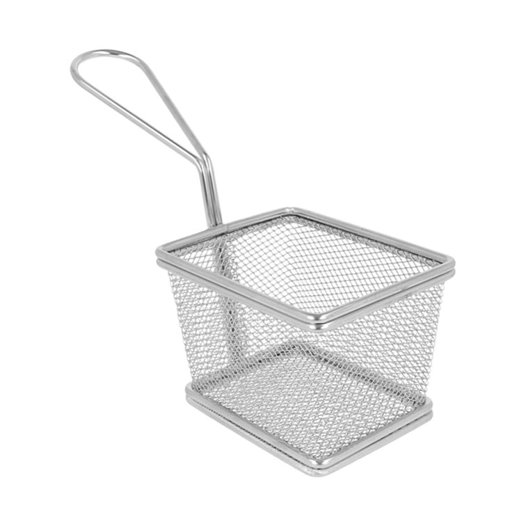 MONOUSO - Bediening mini frituurpan dienblad van staal 10x9x6cm (1 stuk)