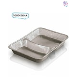 thumbnail of Alu-Schale, Menüschale, 760- 930 ml, rechteckig, 1000 Stk, 22,7 x 17,7 x 3 cm, robust, Premium Qualität