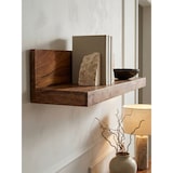 thumbnail of Wandregal `Nako` Massivholz: Flexibles Landhaus-Design, pflegeleicht. Braun, 80x23x17 cm | Kadima Design