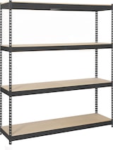 thumbnail of SimonRack Estantería Industrial, 2000x1500x600 mm, 400 kg de Punto Flexión, 4 Estantes Madera, Estantería Garaje, Antracita/Madera - Ecoforte