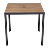 thumbnail of Mesa Bolero de madera de acacia cuadrada con patas de acero 800x800x740mm