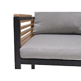 thumbnail of METRO PROFESSIONAL Outdoor-Essgruppe Ateo 7-tlg., Alu/Eukalyptusholz, 6 Stühle und 1 Esstisch, mehrfarbig