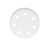 thumbnail of Rosace de plafond en métal blanc avec 7 passages de câble : optez pour la qualité et le style
