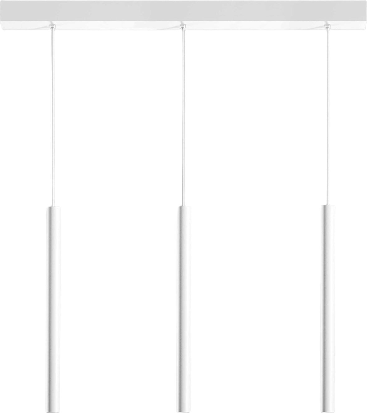 Thalassia S/3P Lineare Pendelleuchte – 3-flammig, 3 x 7 W, 3000 K, 1194 lm, 18° Abstrahlwinkel, satiniertes Weiß, Gealuce-Qualitätsaluminium